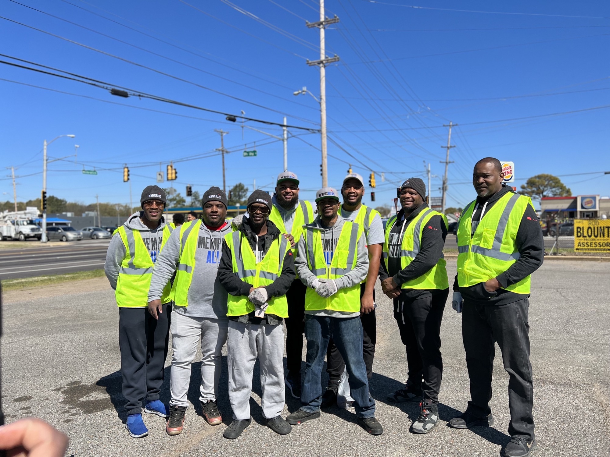 Staff from Memphis Allies and Youth Villages partnered with nearly a dozen other organizations for a Whitehaven Community Clean-Up