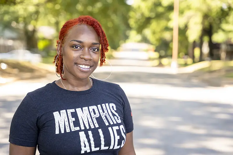 Memphis Allies staff at community clean up
